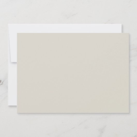 Andrea Beige Elegant Wedding Save The Date (Achterkant)