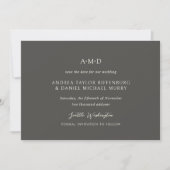 Andrea Brown Elegante Trouw Save The Date (Voorkant)