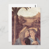 Andrea del Verrocchio Die Taufe Christi, Detail: E Briefkaart (Voorkant / Achterkant)