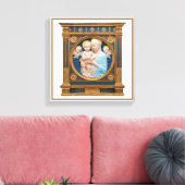 Andrea Della Robbia c1485 Madonna en kind Canvas Afdruk (Insitu (Woonkamer))