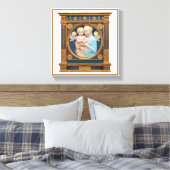 Andrea Della Robbia c1485 Madonna en kind Canvas Afdruk (Insitu (Slaapkamer))