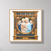 Andrea Della Robbia c1485 Madonna en kind Canvas Afdruk (Voorkant)