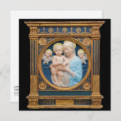 Andrea Della Robbia c1485 Madonna en kind Feestdagenkaart (Voorkant / Achterkant)