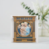 Andrea Della Robbia c1485 Madonna en kind Feestdagenkaart (Staand voorkant)