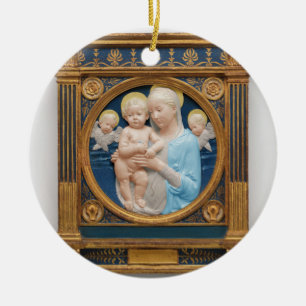 Andrea Della Robbia c1485 Madonna en kind Keramisch Ornament