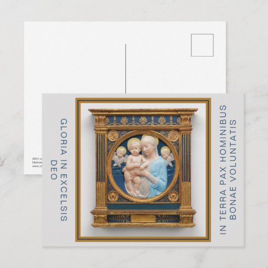 Andrea Della Robbia Kerst briefkaart (Voorkant / Achterkant)