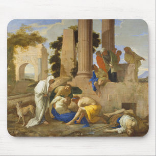Andrea di Lione - Tobit Burying the Dead Muismat