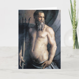 Andrea Doria als Neptune Fine Art Groetjes Kaart