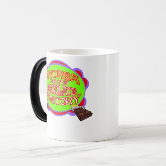 Andrea en de chocolade-fabriek magische mok (Voorkant links)