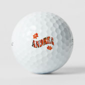 Andrea, Girls Name Made From Lilies, Golfballen (Voorkant)