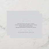 Andrea Gray Elegante Wedding Folie Enclosure Kaart (Voorkant / Achterkant)