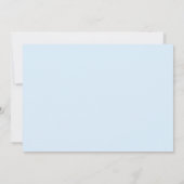 Andrea Hemelblauw Elegante Trouw Save The Date (Achterkant)