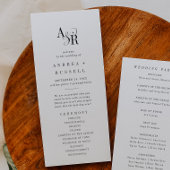 ANDREA Klassiek Elegeant Formeel Fantasievol Uniek Programmakaart