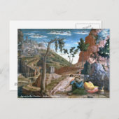 Andrea Mantegna Agony in de tuin Briefkaart (Voorkant / Achterkant)
