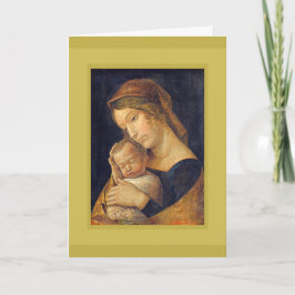 ANDREA MANTEGNA MADONNA EN CHILD HOLIDAY KAART