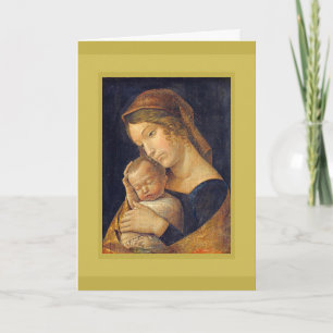ANDREA MANTEGNA MADONNA EN CHILD HOLIDAY KAART