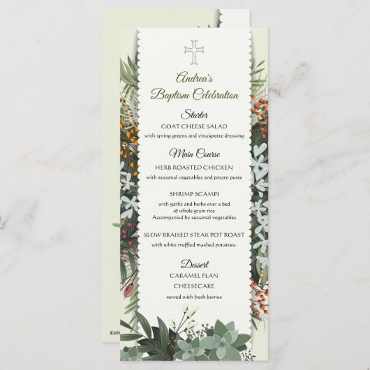 Andrea Menu (Voorkant / Achterkant)