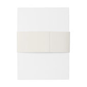 ANDREA Modern Gold Cream Minimal Simple Wedding Uitnodigingen Wikkel (Achterkant Voorbeeld)