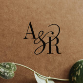 ANDREA Monogram Chic Moderne Trouwrubberstempels Rubberstempel