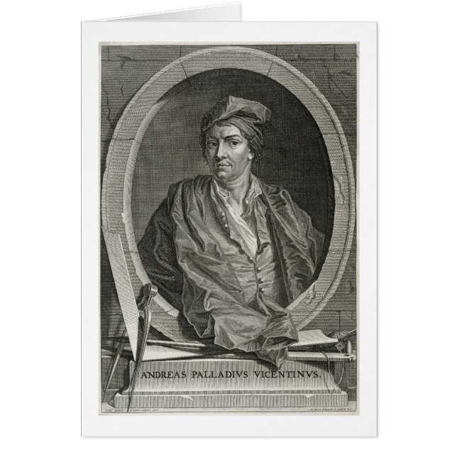 Andrea Palladio (1508-80), gegraveerd door Bernard (Voorkant)
