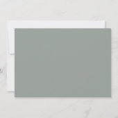Andrea Sage Green Elegante Trouw Save The Date (Achterkant)