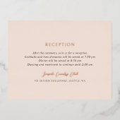 Andrea Tan Elegant Wedding Folie Enclosure Kaart (Voorkant)