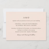 Andrea Tan Elegant Wedding Kaart (Voorkant)