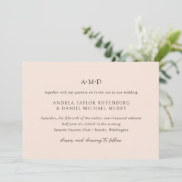 Andrea Tan Elegant Wedding Kaart