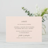 Andrea Tan Elegant Wedding Save The Date (Staand voorkant)