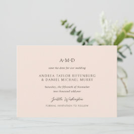 Andrea Tan Elegant Wedding Save The Date