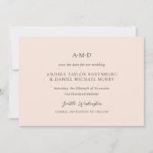 Andrea Tan Elegante Trouw Save The Date (Voorkant)