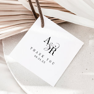 ANDREA Unieke Klassieke Minimalistische Huwelijk D Bedankjes Labels