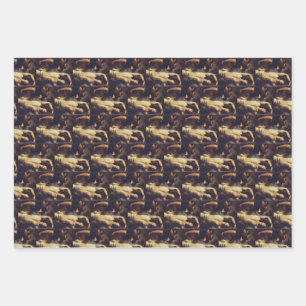 Andrea Vaccaro: St. Sebastiaan Barok Schilderkunst Inpakpapier Vel