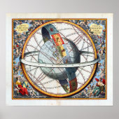 Andreas Cellarius The Spiral Revolution of the Sun Poster (Voorkant)