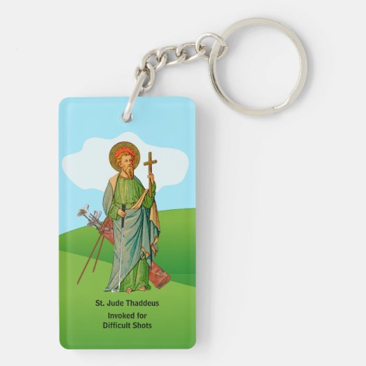 Andreas de apostel / Judas Thaddeus Sleutelhanger (achterkant)