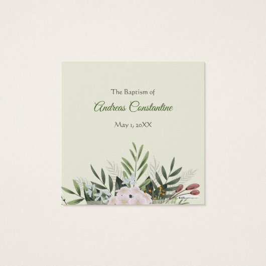 Andreas Koufeta Kaart (Achterkant)