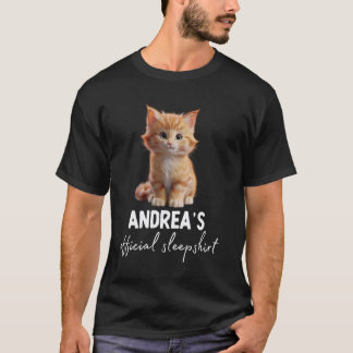 ANDREA'S Officiële Kat Slaap Pyjama T-shirt