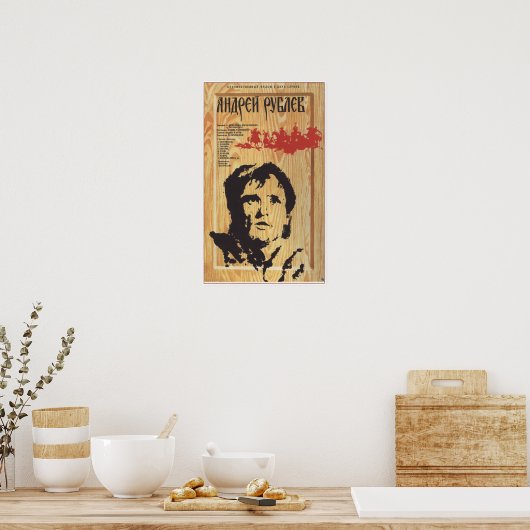"Andrei Rublev" door Tarkovsky USSR Sovjet Movie19 Poster (Keuken)