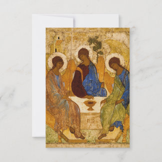 Andrei Rublev Heilige Trinity Icon Orthodoxe relig Bedankkaart
