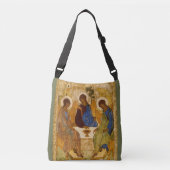 Andrei Rublev Heilige Trinity Icon Orthodoxe relig Crossbody Tas (Voorkant)