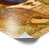 Andrei Rublev Heilige Trinity Icon Orthodoxe relig Foto Afdruk (Hoek)