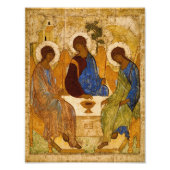 Andrei Rublev Heilige Trinity Icon Orthodoxe relig Foto Afdruk (Voorkant)