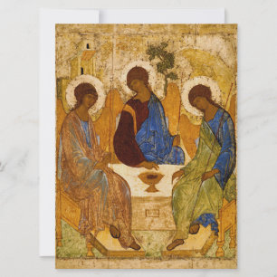 Andrei Rublev Heilige Trinity Icon Orthodoxe relig Kaart