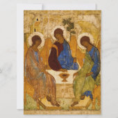 Andrei Rublev Heilige Trinity Icon Orthodoxe relig Kaart (Voorkant)