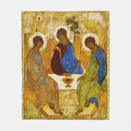 Andrei Rublev, icon of the Trinity Fleece Deken (Voorkant)