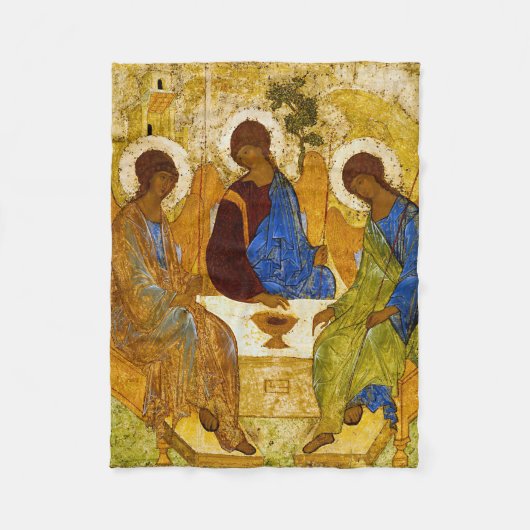 Andrei Rublev, icon of the Trinity Fleece Deken (Voorkant)
