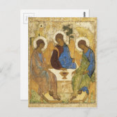 Andrei Rublev Iconic Trinity Angels Abraham Bijbel Briefkaart (Voorkant / Achterkant)
