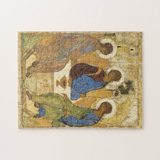 Andrei Rublev Iconic Trinity Angels Abraham Bijbel Legpuzzel (Horizontaal)