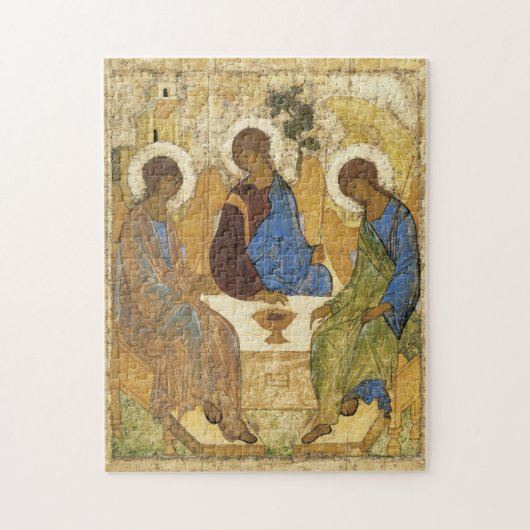 Andrei Rublev Iconic Trinity Angels Abraham Bijbel Legpuzzel (Verticaal)