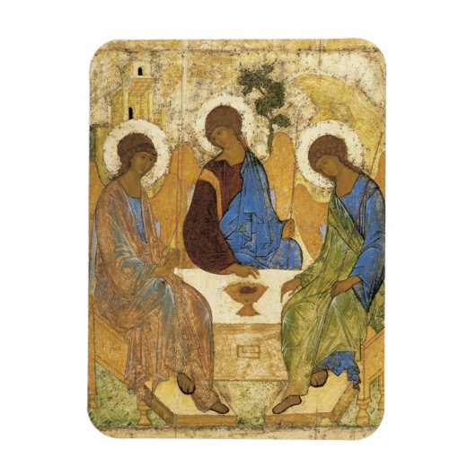 Andrei Rublev Iconic Trinity Angels Abraham Bijbel Magneet (Verticaal)